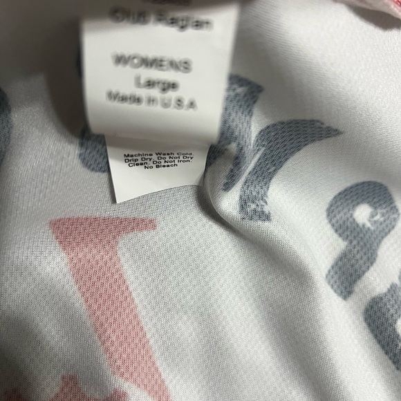 Voler Cycling Jersey Womens Large Houston to Austin 2011 WHITE AND RED - Picture 5 of 5